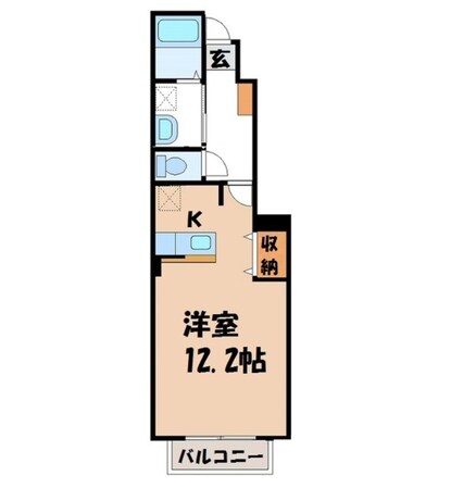 宇都宮大学陽東キャンパス駅 徒歩27分 1階の物件間取画像